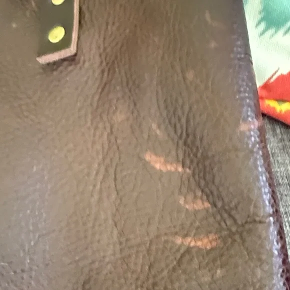 Portland Leather COLD BREW Brown Tote Bag USED - Picture 7 of 9